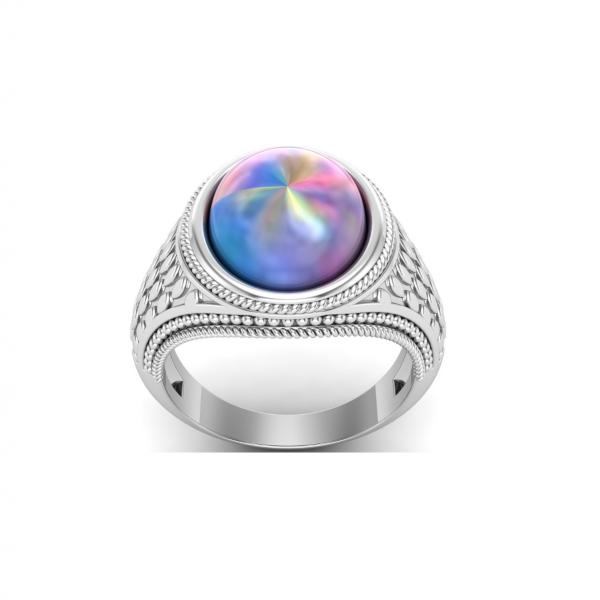 Silver Ring labradorite Lucas